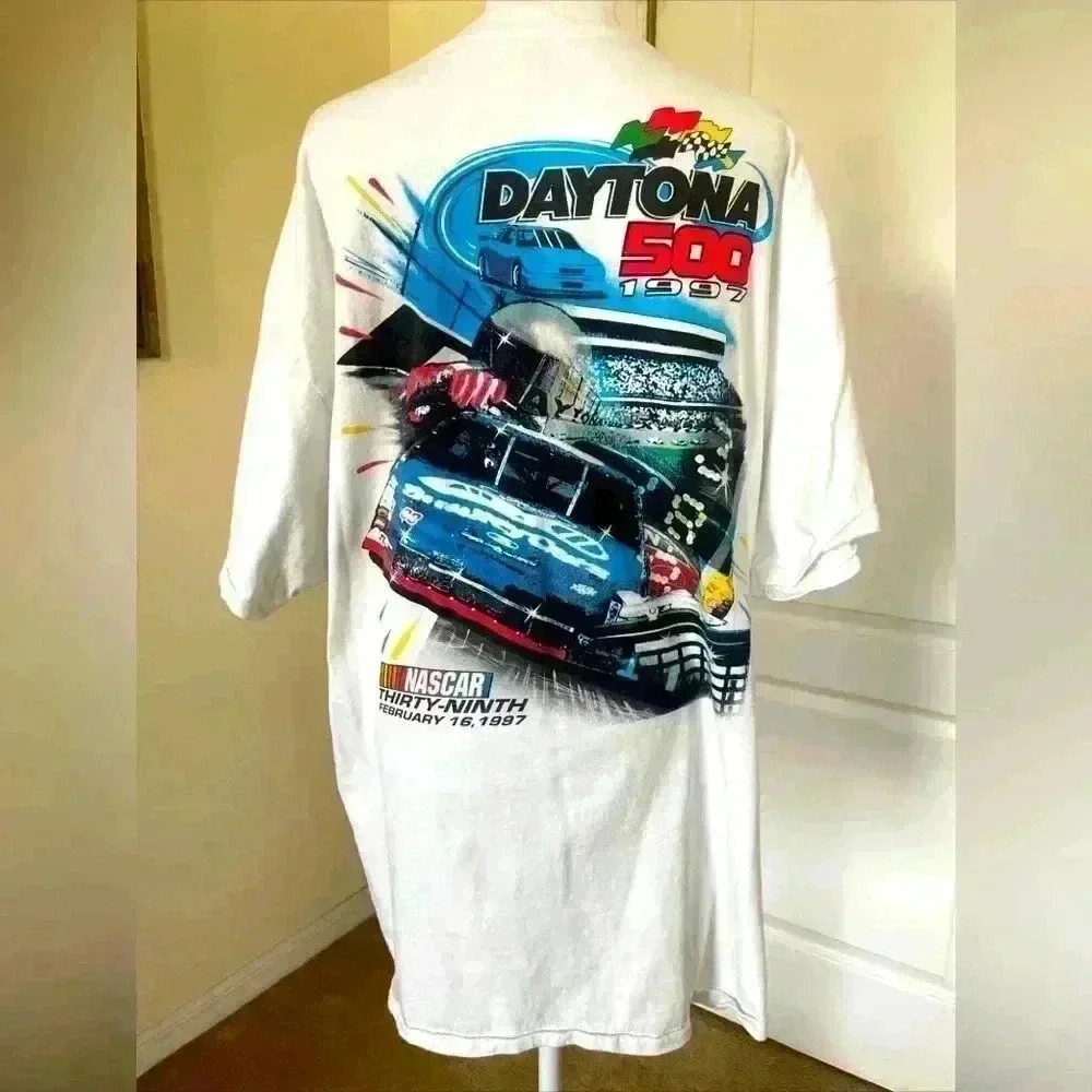 Vintage 1997 Daytona 500 Nascar Single Stitch Shirt Size XL Graphic Tee NICE